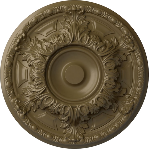 Ekena Millwork Granada Ceiling Medallion (Fits Canopies up to 7 1/8"), Hnd-Painted Mississippi Mud, 19"OD x 1 1/2"P CM19GAMMF - main